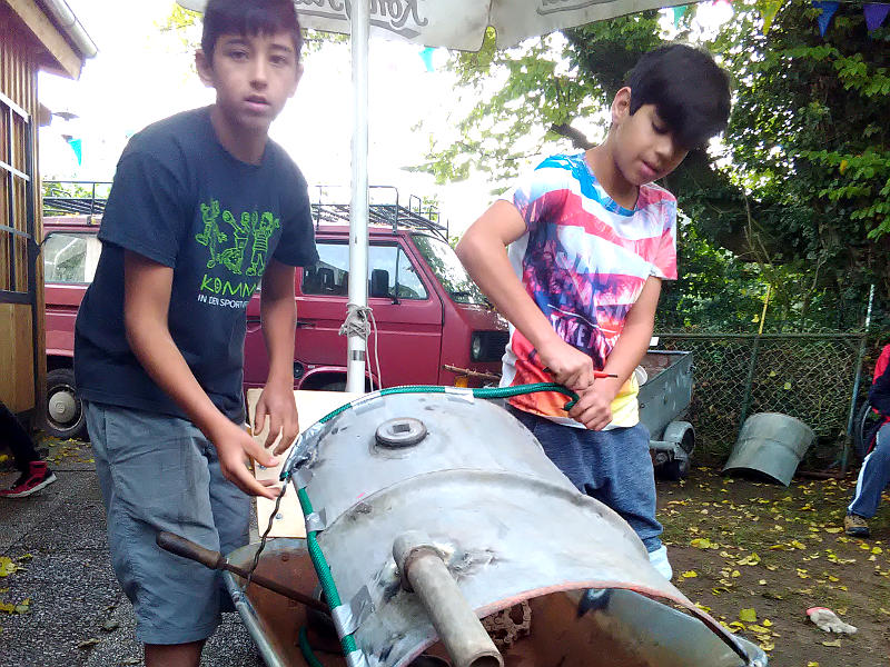 Bauhütte Klosterkirche Lippoldsberg - Seifenkistenbau