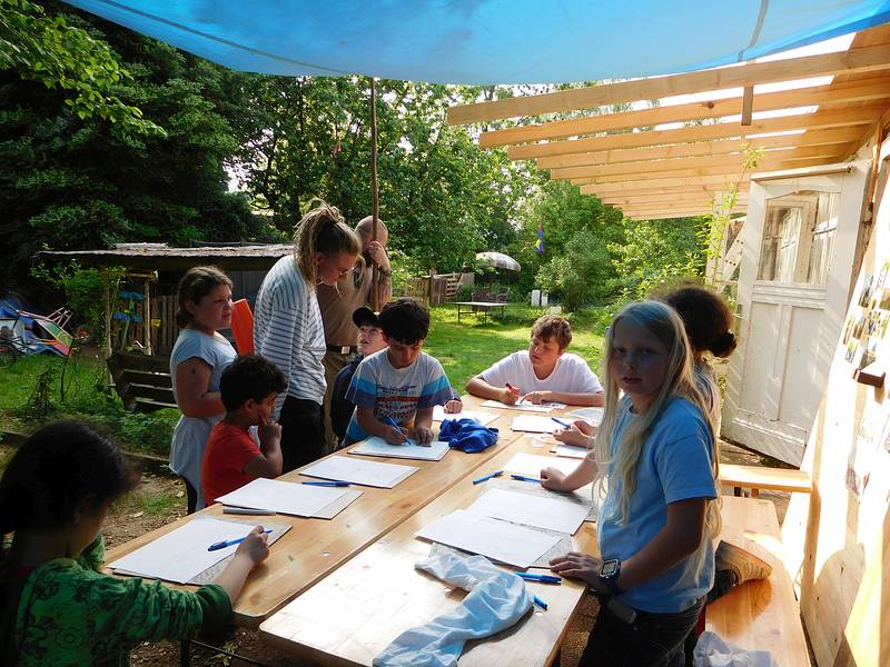 Bauhütte Klosterkirche Lippoldsberg - Siebdruck