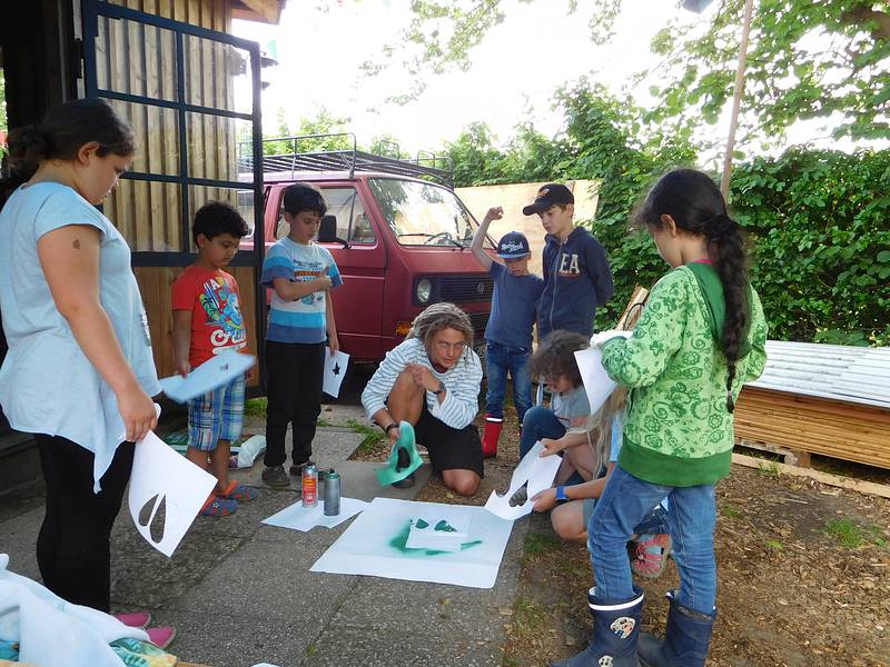 Bauhütte Klosterkirche Lippoldsberg - Siebdruck