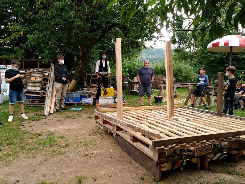 Bauhütte Lippoldsberg 2021 - Flossabenteuer